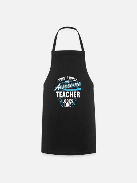 This Is What An Awesome Teacher Looks Like - Kochschürze - Schwarz
