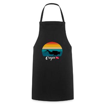 Oregon Scuba Diving Poison - Cooking Apron - black - Front - AI Model Male 185 dark (185cm)