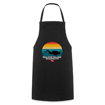 Waldon Island Us Island Plongée sous-marine - Tablier de cuisine - noir - Devant - AI Model Male 185 dark (185cm)