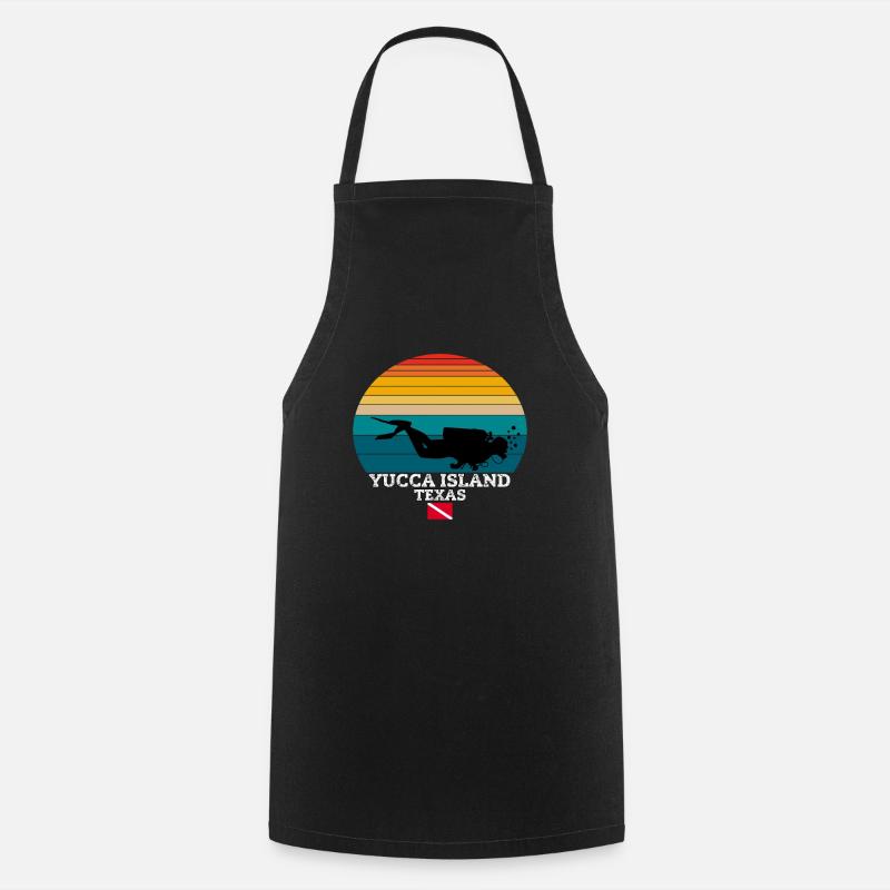 Yucca Island US Island Plongée - Tablier de cuisine - noir