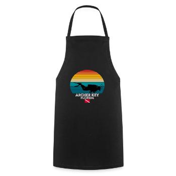 Archer Key US Island Diving - Kochschürze - Schwarz - Vorne - AI Model Male 185 dark (185cm)