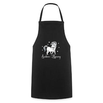 Amoureux des chevaux - Arabian Mommy - Tablier de cuisine - noir - Devant - AI Model Male 185 dark (185cm)