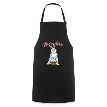Mama Hase Ostern Familienoutfit Osterhase - Kochschürze - Schwarz - Vorne - AI Model Male 185 dark (185cm)