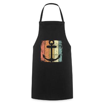Ancre - Tablier de cuisine - noir - Devant - AI Model Male 185 dark (185cm)