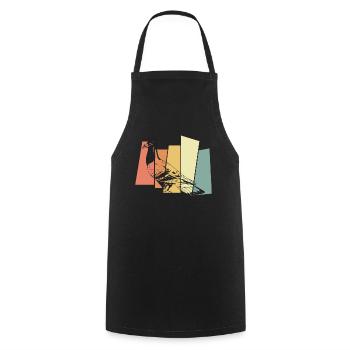 Pigeon - Tablier de cuisine - noir - Devant - AI Model Male 185 dark (185cm)