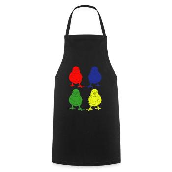 Chick - Cooking Apron - black - Front - AI Model Male 185 dark (185cm)