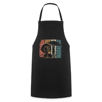 Mushroom - Cooking Apron - black - Front - AI Model Male 185 dark (185cm)