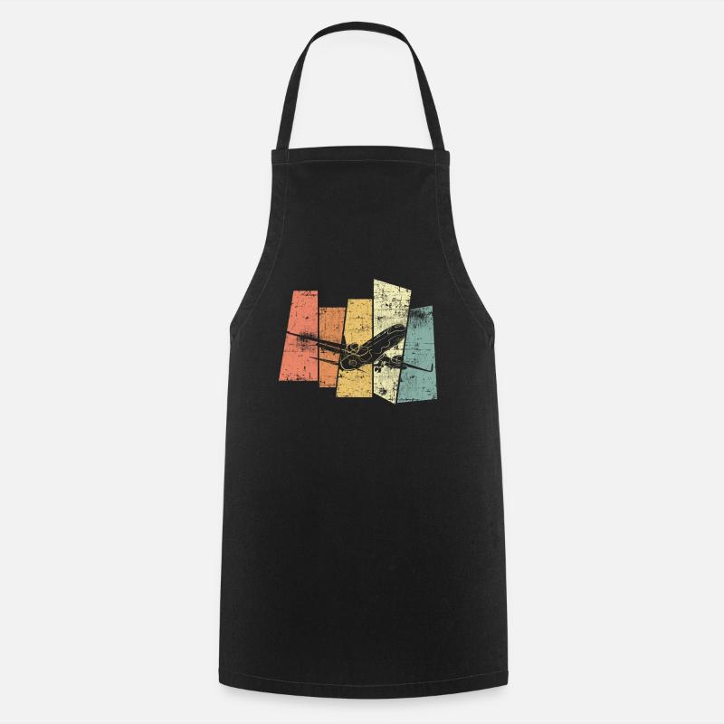 Avion - Tablier de cuisine - noir