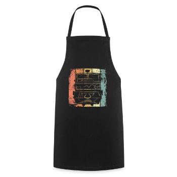 Railroad - Cooking Apron - black - Front - AI Model Male 185 dark (185cm)