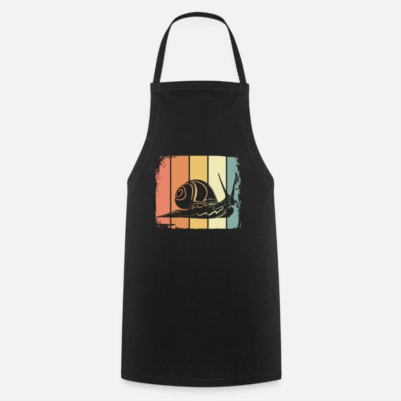 Escargot - Tablier de cuisine - noir