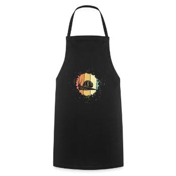 Snail - Cooking Apron - black - Front - AI Model Male 185 dark (185cm)