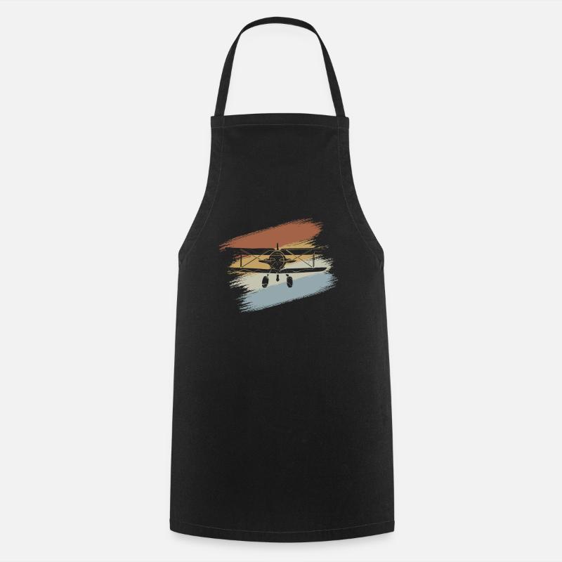 Avion - Tablier de cuisine - noir