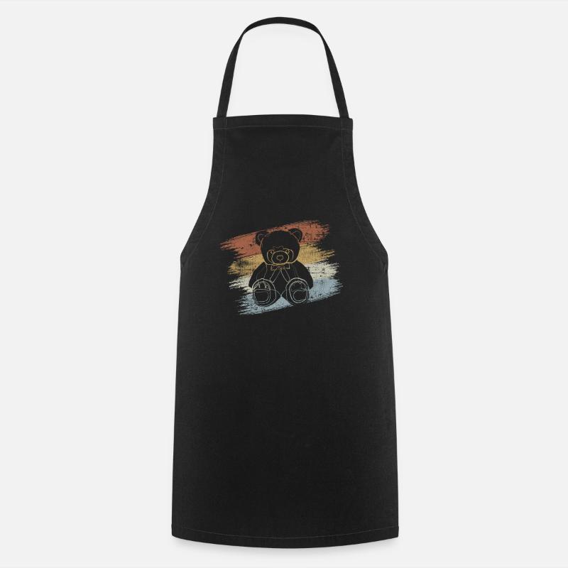 Teddy Teddy Bear - Cooking Apron - black