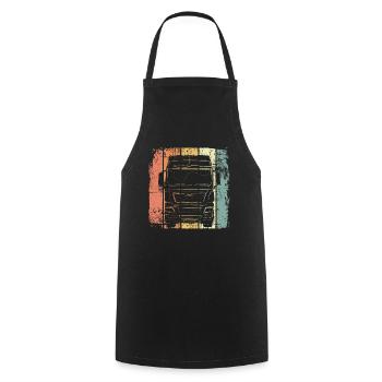 Poids lourds - Tablier de cuisine - noir - Devant - AI Model Male 185 dark (185cm)