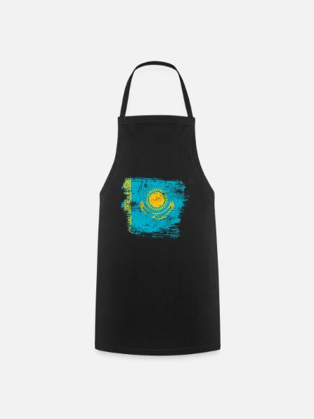 Kazakhstan - Cooking Apron - black
