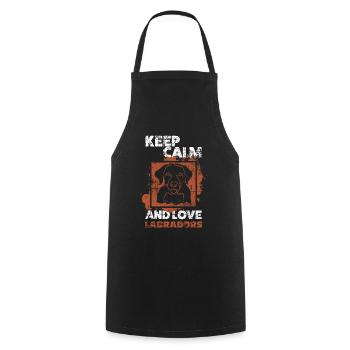 Labrador - Cooking Apron - black - Front - AI Model Male 185 dark (185cm)