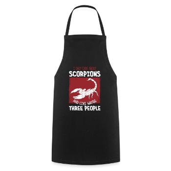 Scorpion - Tablier de cuisine - noir - Devant - AI Model Male 185 dark (185cm)