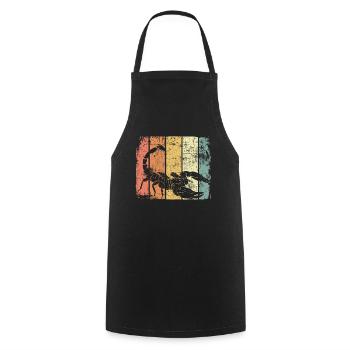 Scorpion - Cooking Apron - black - Front - AI Model Male 185 dark (185cm)