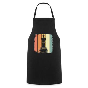 Chess - Cooking Apron - black - Front - AI Model Male 185 dark (185cm)