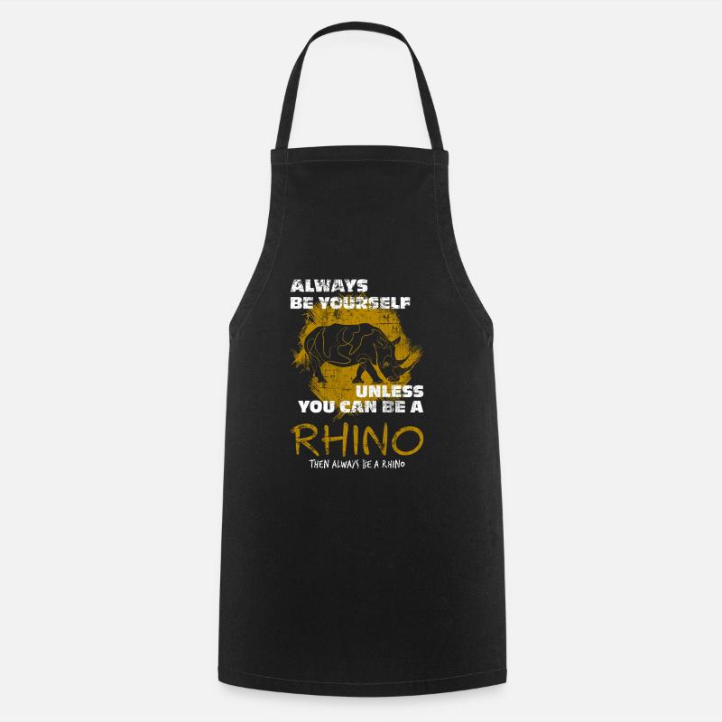 Rhinocéros - Tablier de cuisine - noir