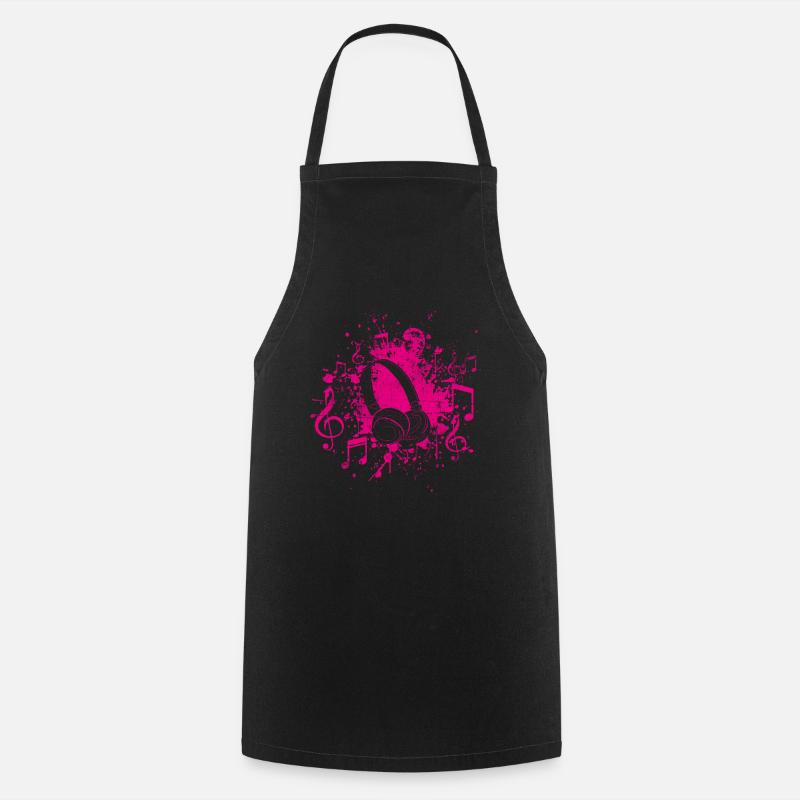 Musique - Tablier de cuisine - noir