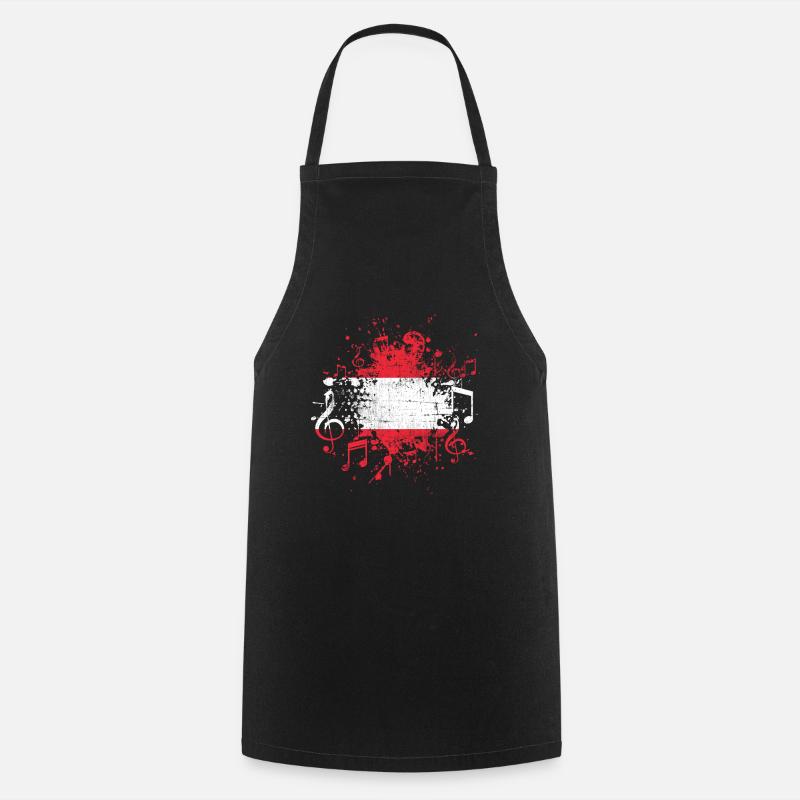 Austria Music - Cooking Apron - black