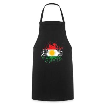 Kurden Musik Kurdistan - Kochschürze - Schwarz - Vorne - AI Model Male 185 dark (185cm)