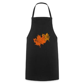 Herbst - Kochschürze - Schwarz - Vorne - AI Model Male 185 dark (185cm)