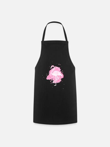 flamingo - Cooking Apron - black