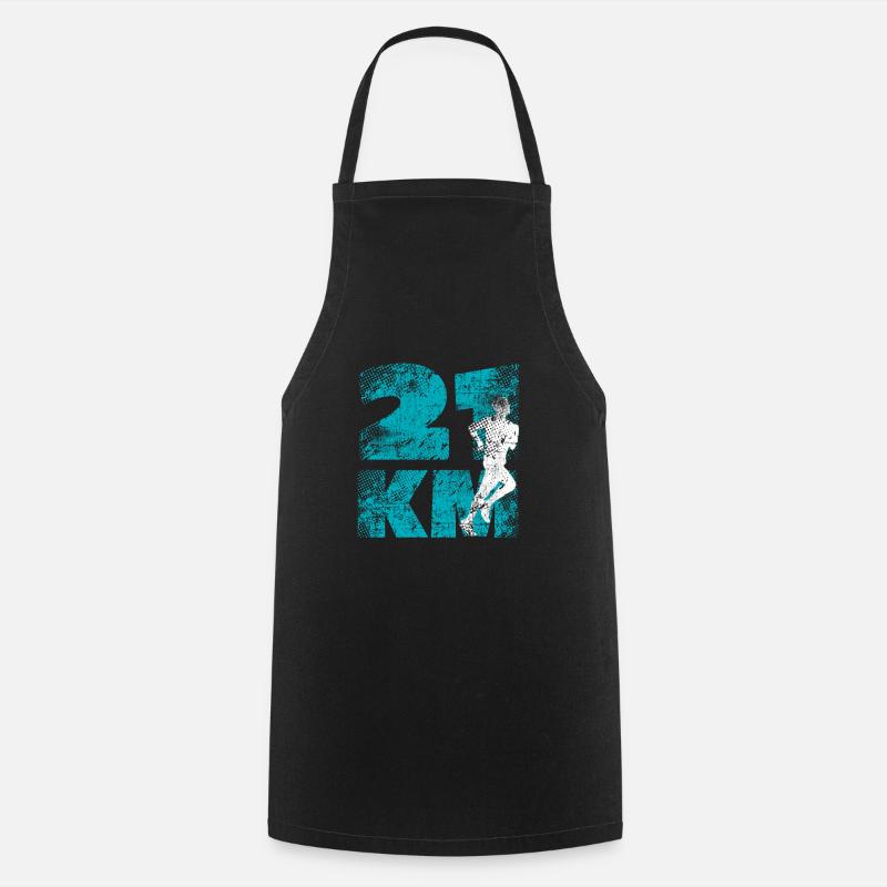 semi-marathon - Tablier de cuisine - noir