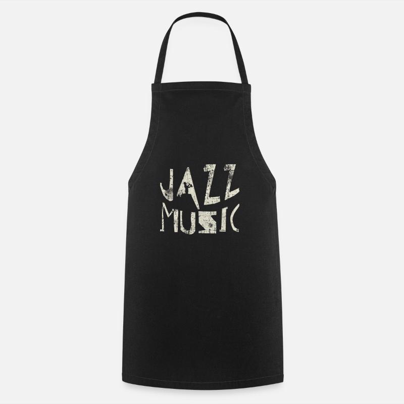 Jazz music - Cooking Apron - black