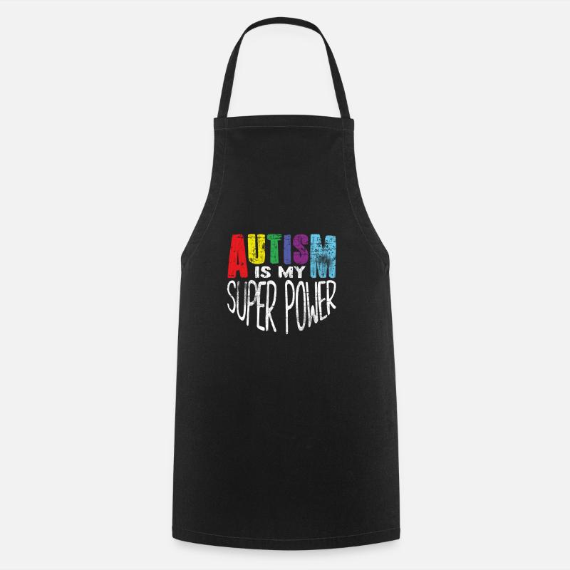 autism - Cooking Apron - black