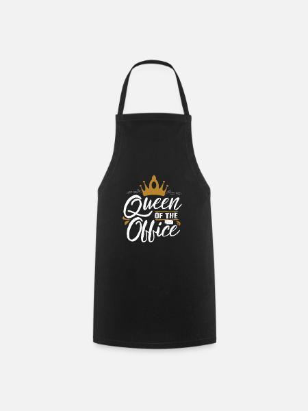 Queen from the office - Cooking Apron - black