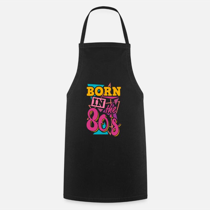 Né dans les années 80 - Tablier de cuisine - noir
