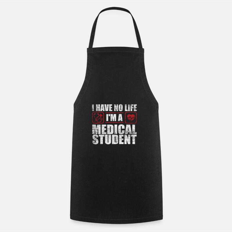 Étudiant en médecine - Tablier de cuisine - noir