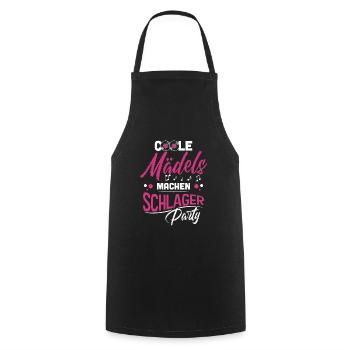 Schlager girls - Cooking Apron - black - Front - AI Model Male 185 dark (185cm)