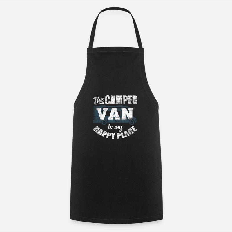 Camping-car - Tablier de cuisine - noir