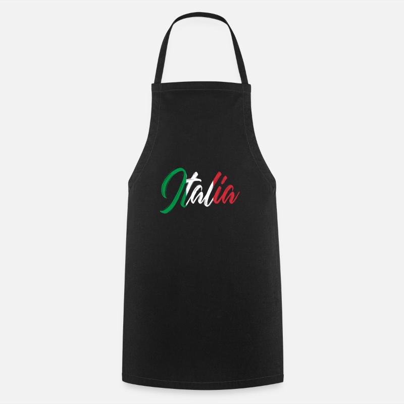 Italie - Tablier de cuisine - noir