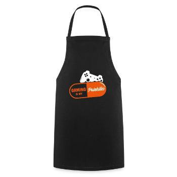 Gaming - Tablier de cuisine - noir - Devant - AI Model Male 185 dark (185cm)