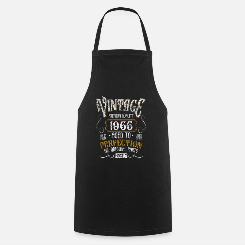 Birthday born in 1966 - Cooking Apron - black