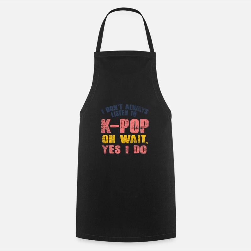 K-Pop - Tablier de cuisine - noir