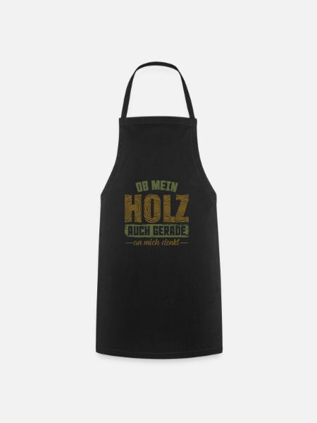 Holz Handwerker - Kochschürze - Schwarz