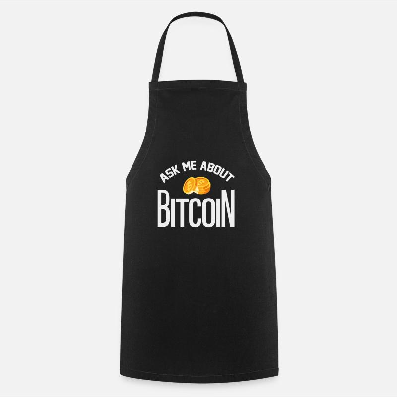 Bitcoin - Cooking Apron - black