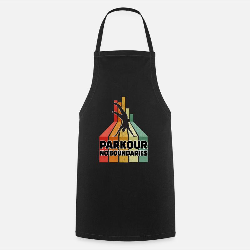 Parkour No Boundaries - Cooking Apron - black