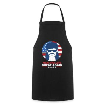 Mullet sayings - Cooking Apron - black - Front - AI Model Male 185 dark (185cm)