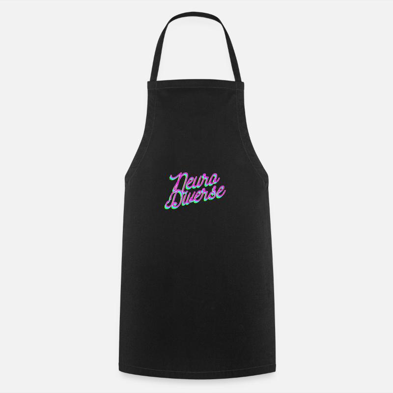 ADHD Neuro Diverse Gift - Cooking Apron - black