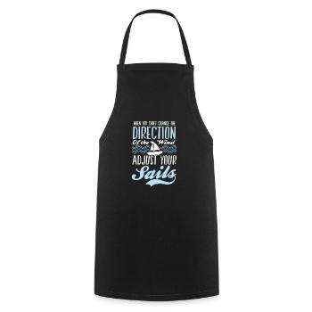 Voile Changer le vent Ajuster votre voile - Tablier de cuisine - noir - Devant - AI Model Male 185 dark (185cm)