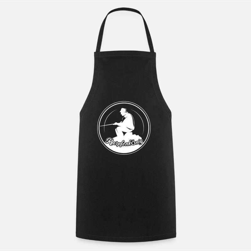 Carp King - Cooking Apron - black