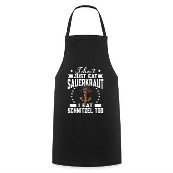 Germano-Américains - Ancre ADN - Tablier de cuisine - noir - Devant - AI Model Male 185 dark (185cm)