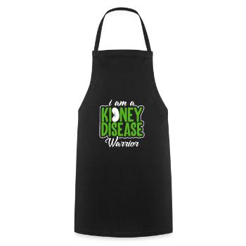 I am A Kidney Disease Warrior Awareness - Cooking Apron - black - Front - AI Model Male 185 dark (185cm)